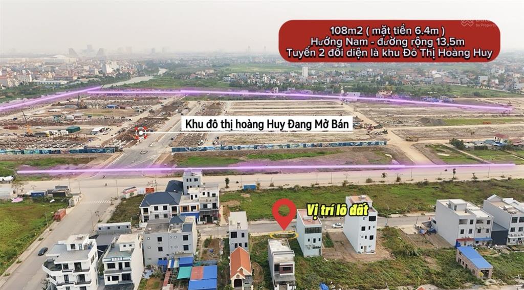 Bán đất tái định cư hoa động, thuỷ nguyên giá tốt, dt từ 60 108m2, vị trí đối diện hoàng huy