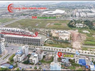 Bán lô đất hiếm tại trung hành chính thủy nguyên 81m2 mặt tiền 6m lô góc xẻ khe, đường rộng 45m