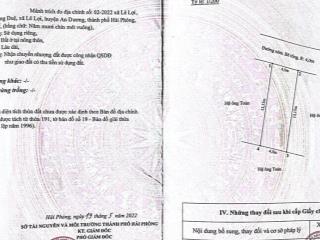 Hàng hiếm giá cực tốt 59m2 mặt tiền 4,5m đường 4,5m tại lê lợi, tràng duệ, an dương