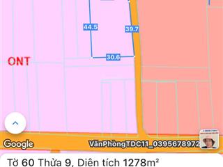 Đất nền bán tại xã nghĩa thành, châu đức, bà rịa vũng tàu, 7,5 tỷ, 1268m2
