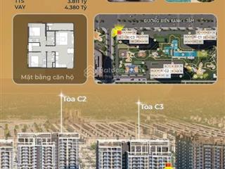 Bán cc masteri trinity square, nghĩa trụ, văn giang, hưng yên, 58,1 triệu/m2, 65,5m2 bao đẹp hot!