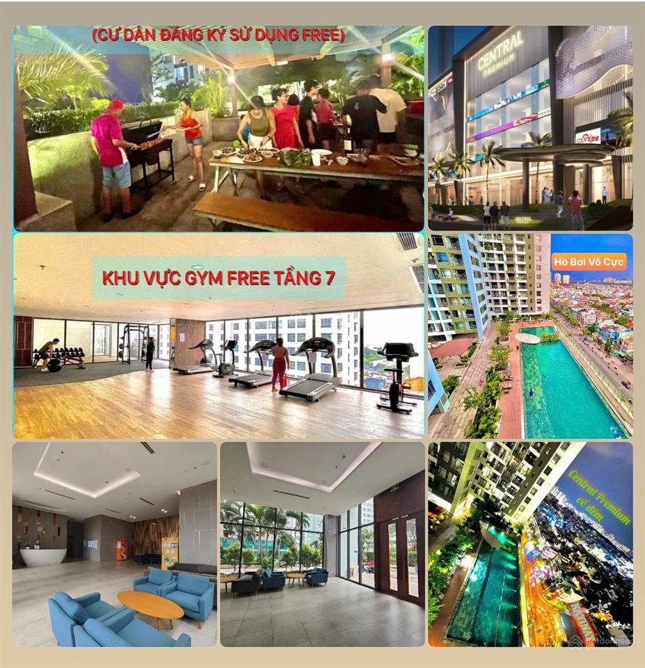 Bán căn hộ 1pn central premium p5 q8. có tttm central mall view hb đẹp. chỉ tt từ 2.8tỷ dc nhận nhà