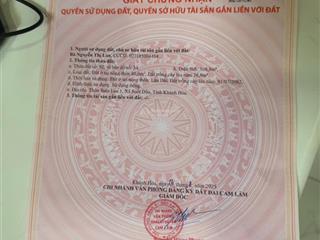 Chính chủ bán đất suối cát 2 mặt tiền cam lâm đường quy hoạch 13m chỉ 750 triệu