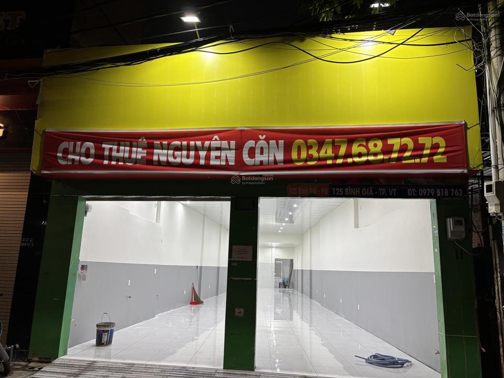 Cho thuê mặt bằng kinh doanh mới 100% 125 bình giã