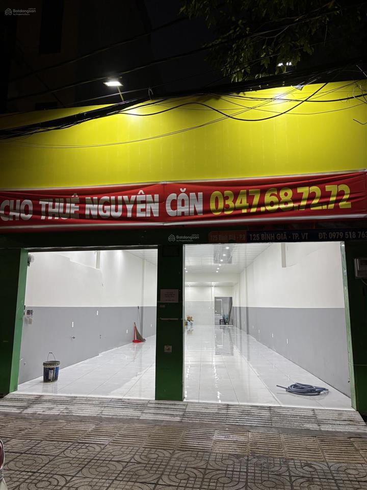 Cho thuê mặt bằng kinh doanh mới 100% 125 bình giã
