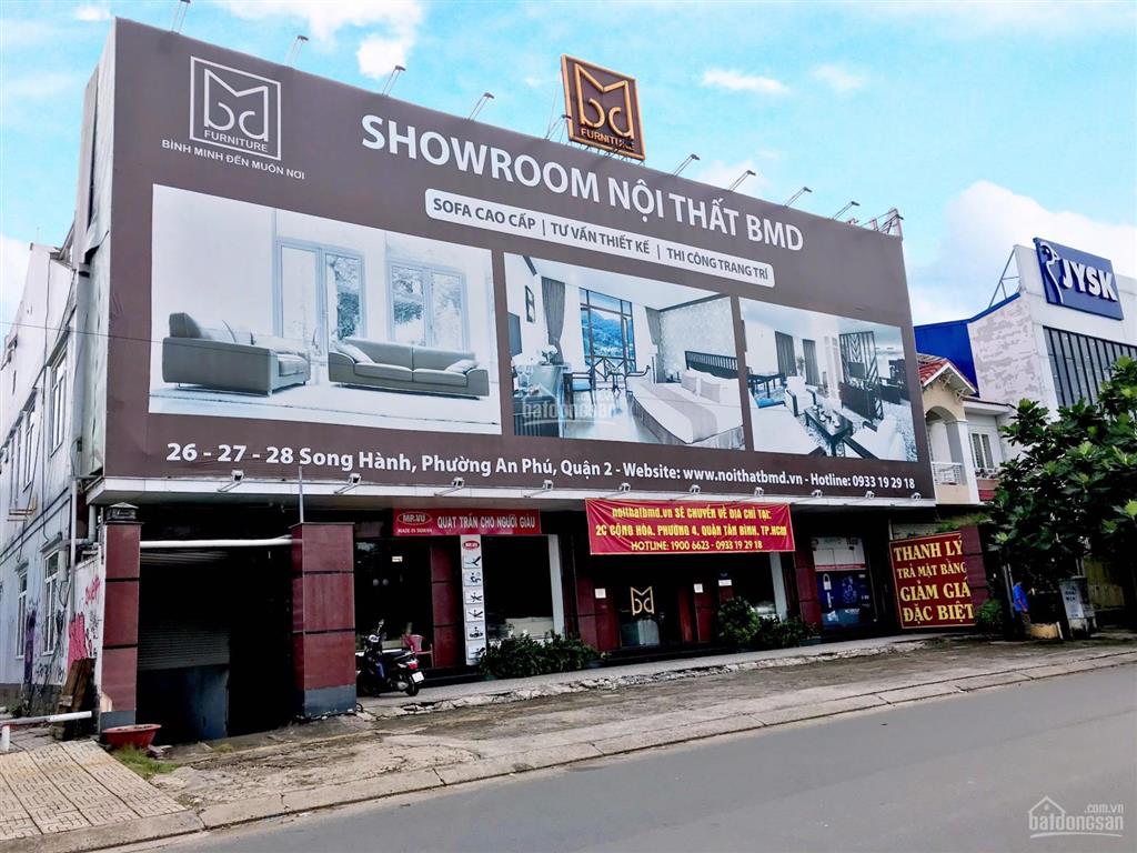 Cho thuê 26  27  28 song hành, quận 2, 22x25m, 1 hầm, 3 lầu, dtsd 2.200m2, giá thuê 230tr/th