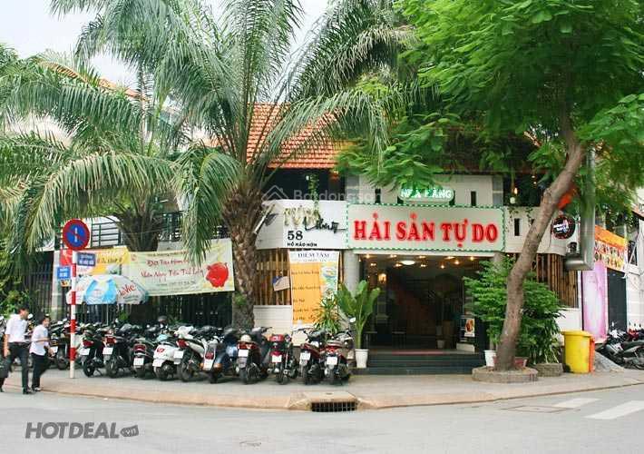 Cho thuê nhà góc 2 mặt tiền hồ hảo hớn, quận 1. dt 10x30m, 1 trệt, 1 lầu. dtsd 600m2