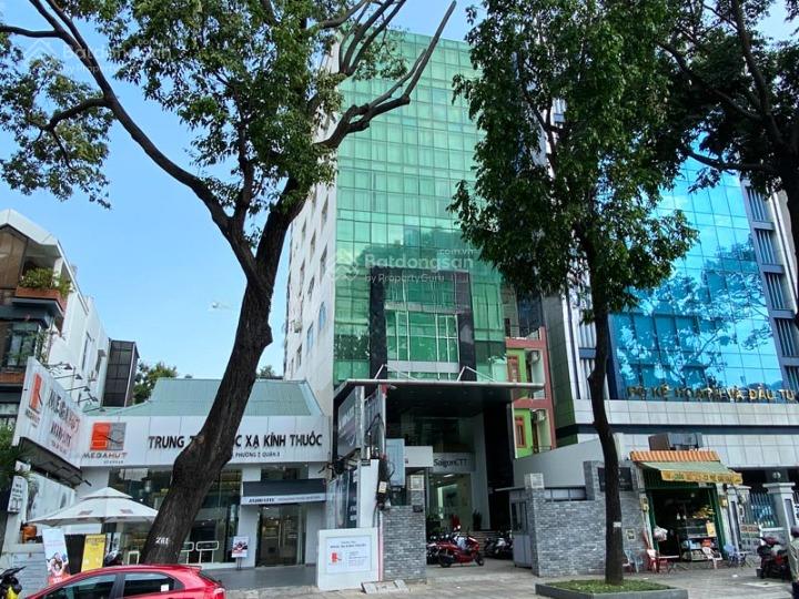 Cho thuê nhà mặt tiền trần quốc toản, quận 3. dt 8x20m. 1 hầm, 1 trệt, 6 lầu dtsd 1.200m2