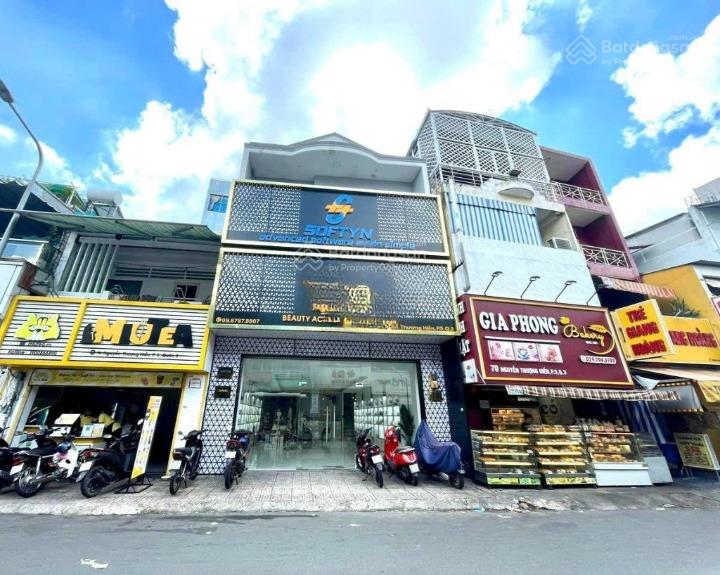 Cho thuê nhà mặt tiền nguyễn thượng hiền, quận 3. dt 8x40m, 1 trệt, 3 lầu, dtsd 800m2