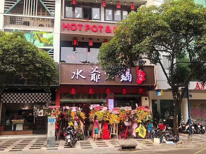 Cho thuê nhà mặt tiền lê lai, quận 1. dt 10x35m. 1 trệt 2 lầu. dtsd 770m2