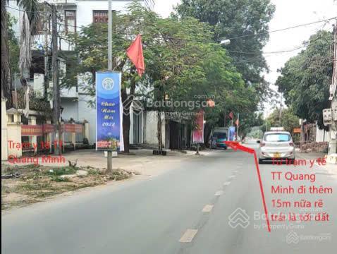 Bán đất đấu giá tổ 3, thị trấn quang minh cơ hội đầu tư sinh lời cao 102,4m2 mặt tiền 5m