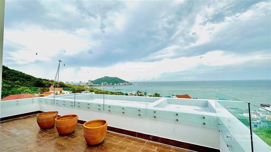 Bán biệt thự 5 tầng view biển trần phú, dt sàn 390m2 (bãi dâu, p5, vũng tàu) nhà mới cách biển 50m