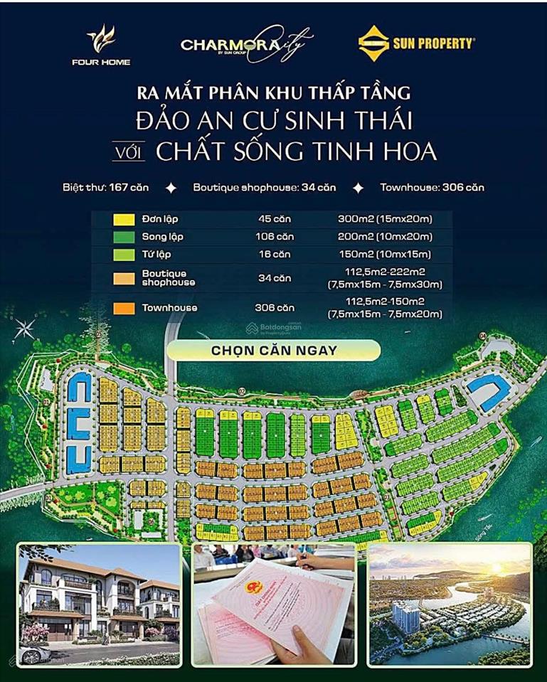 Rumo thanh toán sớm, giá quá tốt nhà ở thấp tầng sungroup  charmora nha trang