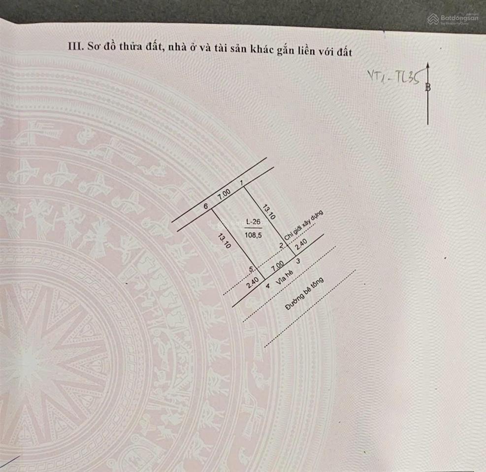 Bán đất làn 1, đấu giá tân trung chùa, quốc lộ 35