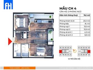 Chính chủ cần bán gấp căn 2pn diện tích 75.8m2 ban công đông nam tòa b tầng đẹp,  0983 119 ***