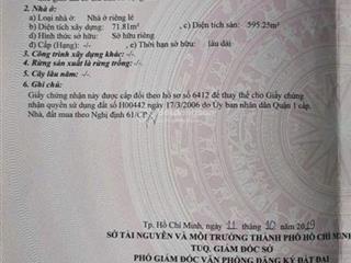 Cần bán toà nhà ngay trung tâm q1 6t giá 39,5 tỷ.  mr khánh để được hỗ trợ