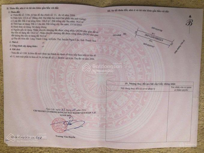 Cần bán gấp đất đường hồ chí minh siêu hot có 102 ở ngọc lặc, thanh hóa