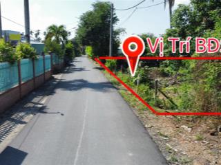 22x55m = 1300m2 có 400m2 thổ cư mặt tiền đường nhựa 1 xẹt tỉnh lộ 8  bình mỹ  củ chi