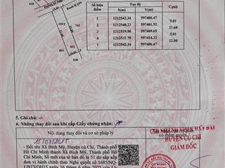 Bán đất thổ cư 5x22 1 xẹt hà duy phiên  xây dựng tự do , hoàn công đc