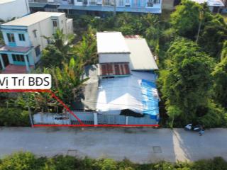 Bán đất tặng nhà cấp 4, diện tích 14x37m thổ cư 280m2, 2 mặt tiền trước sau