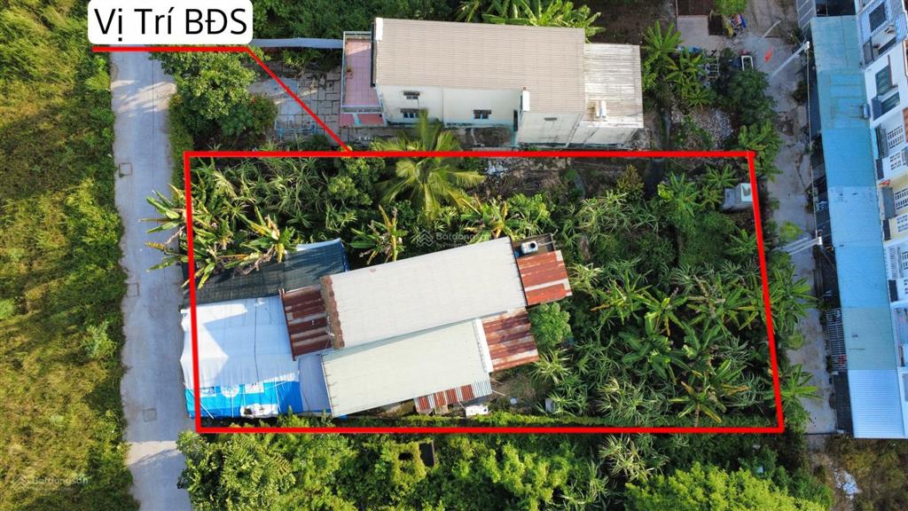 Bán đất tặng nhà cấp 4, diện tích 14x37m thổ cư 280m2, 2 mặt tiền trước sau