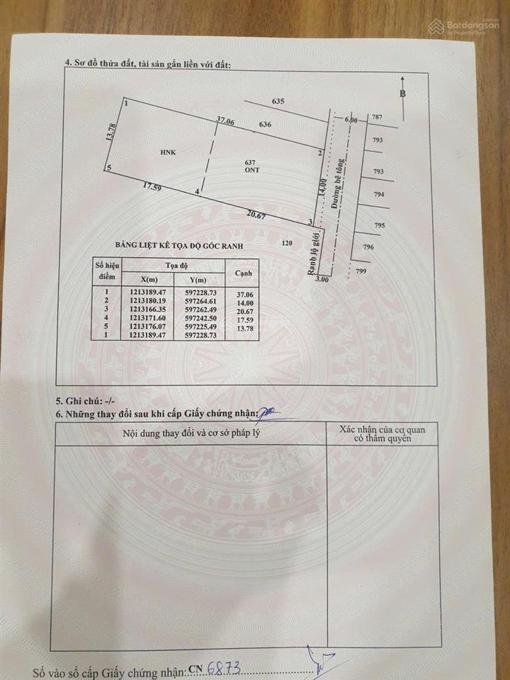 Bán đất tặng nhà cấp 4, diện tích 14x37m thổ cư 280m2, 2 mặt tiền trước sau