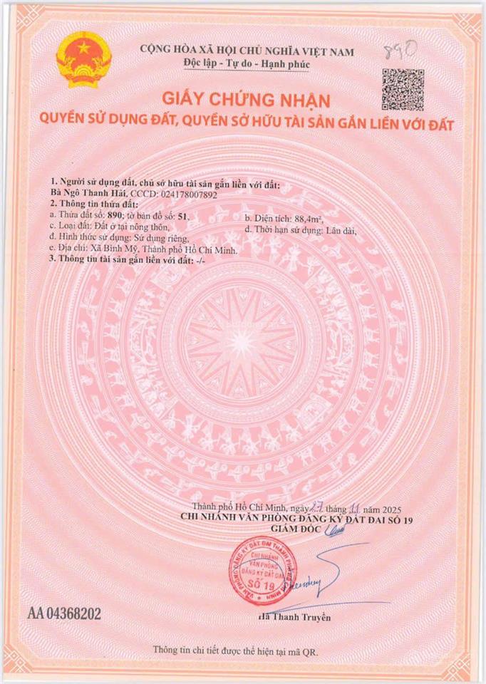 5x18m 88m2 full thổ cư  xây dựng hoàn công  trục đường hà duy phiên