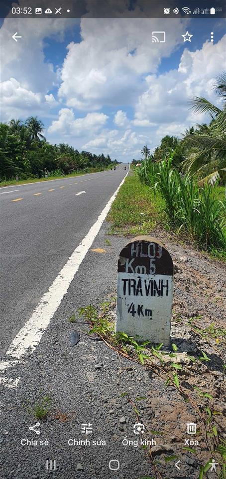 Bán 835m2. mặt tiền nguyễn đáng nối dài. 2,9 tỷ, càng long, trà vinh