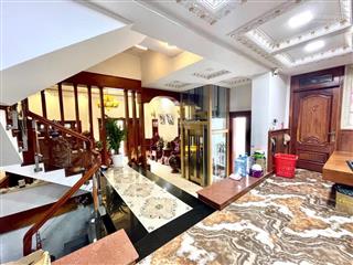 Bán siêu biệt thự 4 tầng gò vấp  dt khủng 230m2  ngang gần 12m  thang máy  gỗ quý