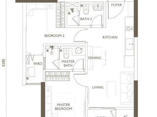 Bán căn hộ 54m thiết kế 2pn , 2wc hướng đẹp giá 5 tỷ tại dự án lumi hà nội