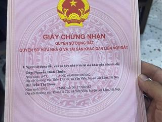 Mình chính chủ bán mảnh đất yên thường 48m2 mt 4m nở hậu 10cm, giá 2.9 tỷ có thương lượng