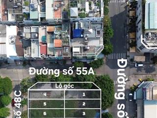 Bán đất góc 2 mặt tiền đường 55a & 50 phường tân tạo, quận bình tân. giá 21,5 tỷ