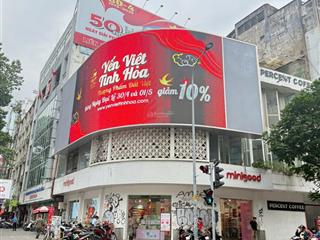 Cho thuê nhà góc 2 mặt tiền nguyễn thái học với phạm ngũ lão, quận 1, vị trí quảng cáo nổi bật