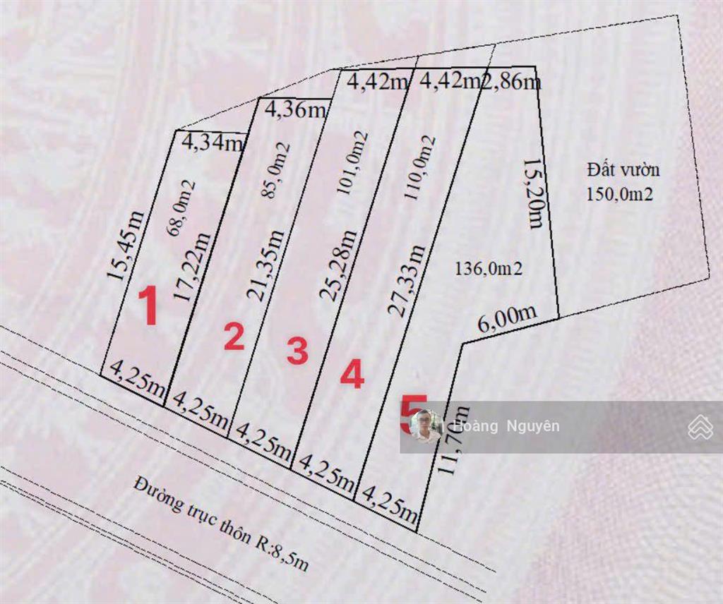 Bán đất mặt đường nhựa liên khê nay là phường lưu kiếm, tp thủy nguyên, hải phòng giá đầu tư
