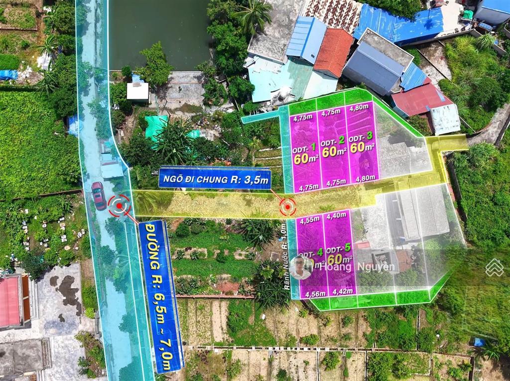 Bán 5 lô f0 phường thiên hương, thủy nguyên. sđcc , ngõ ô tô đỗ đất giá tốt cho nhà đầu tư