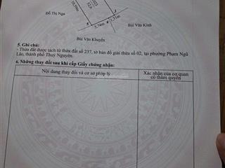 Bán gấp lô đất giá rẻ tại phạm ngũ lão ngay gần đường tỉnh 359, gần kcn vsip thủy nguyên