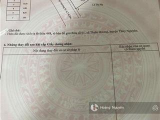 Bán lô đất mặt đường nhựa phường thiên hương , thủy nguyên 60m2 lô góc giá đầu tư siêu rẻ.