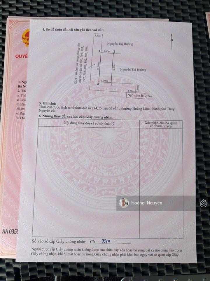 Bán lô góc 60m2 tại thôn sú, lâm động nay là phường thiên hương ngõ rộng ô tô đỗ thoải mái