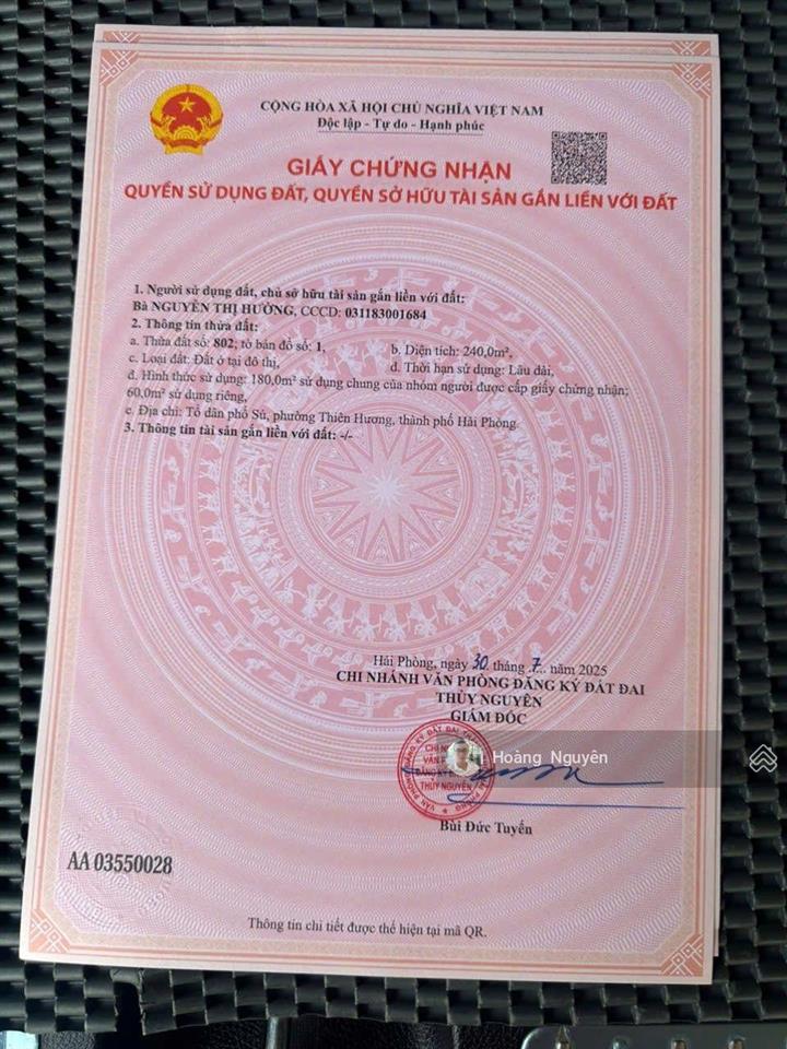 Bán lô góc 60m2 tại thôn sú, lâm động nay là phường thiên hương ngõ rộng ô tô đỗ thoải mái