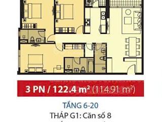 Cần bán căn hộ galaxy 9, quận 4, dt 122m2, 3pn, 3wc, có sổ hồng, giá bán 6.5 tỷ,  0936 822 ***