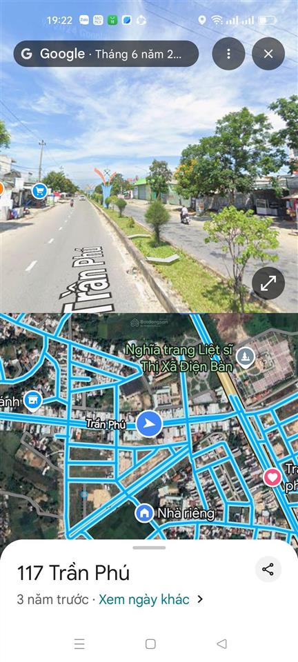 Bán lô đất vừa ở vừa kinh doanh mặt tiền đường 33( trần phú), phường an thắng tp đà nẵng.