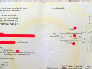 Bán 86 m2 đất kinh doanh thị trấn chúc sơn, phường chương mỹ