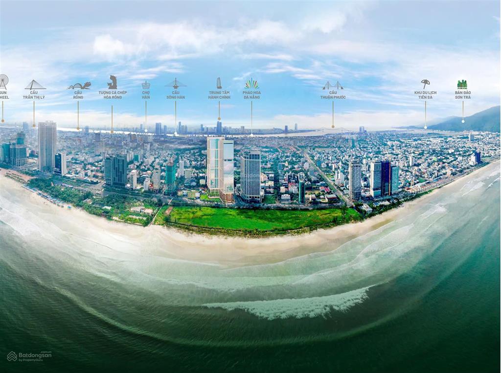 Sập hầm căn 2pn diện tích lớn bàn giao full nội thất tầng cao  view biển đẹp và rộng  có ban công