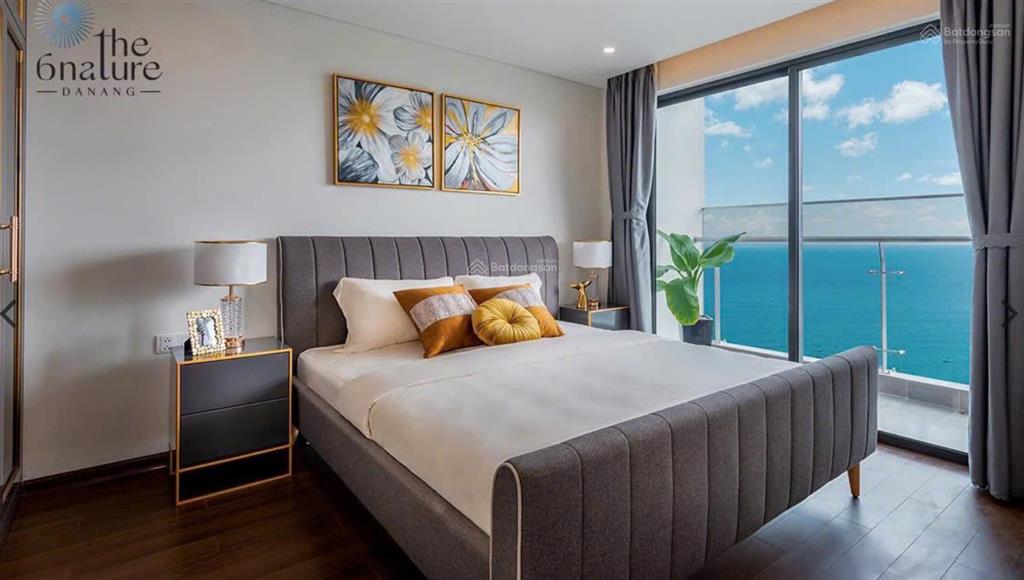Sập hầm căn 2pn diện tích lớn bàn giao full nội thất tầng cao  view biển đẹp và rộng  có ban công