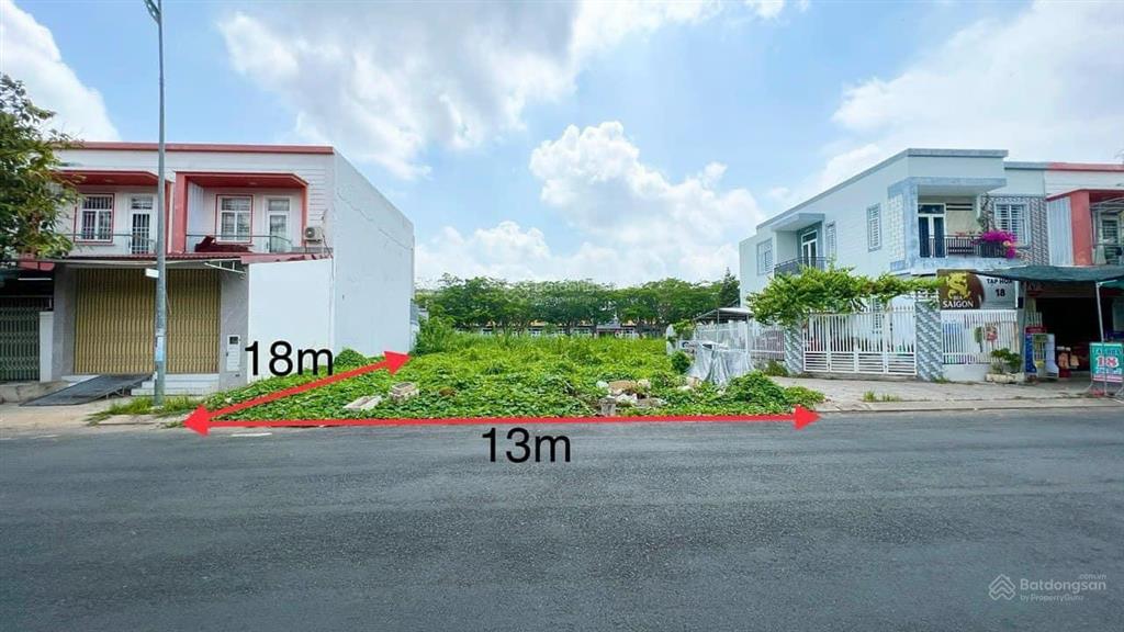 Bán giá rẻ lô góc 2 mặt tiền đường trần bạch đằng khu đô thị phú cường dt 13 x18m đất full thổ cư