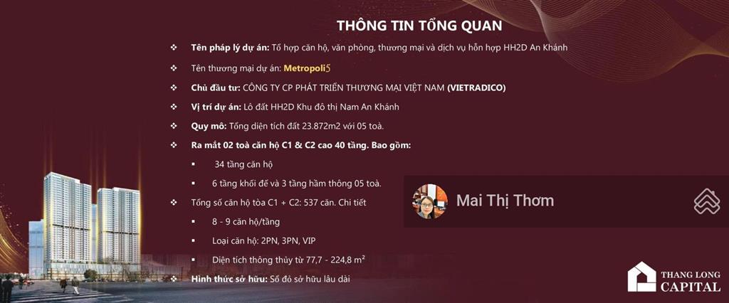 Bán chung cư metropoli5  nam an khánh  căn hộ cao cấp 5 sao quốc tế  2n  2vs 77,7m2 0971 607 ***