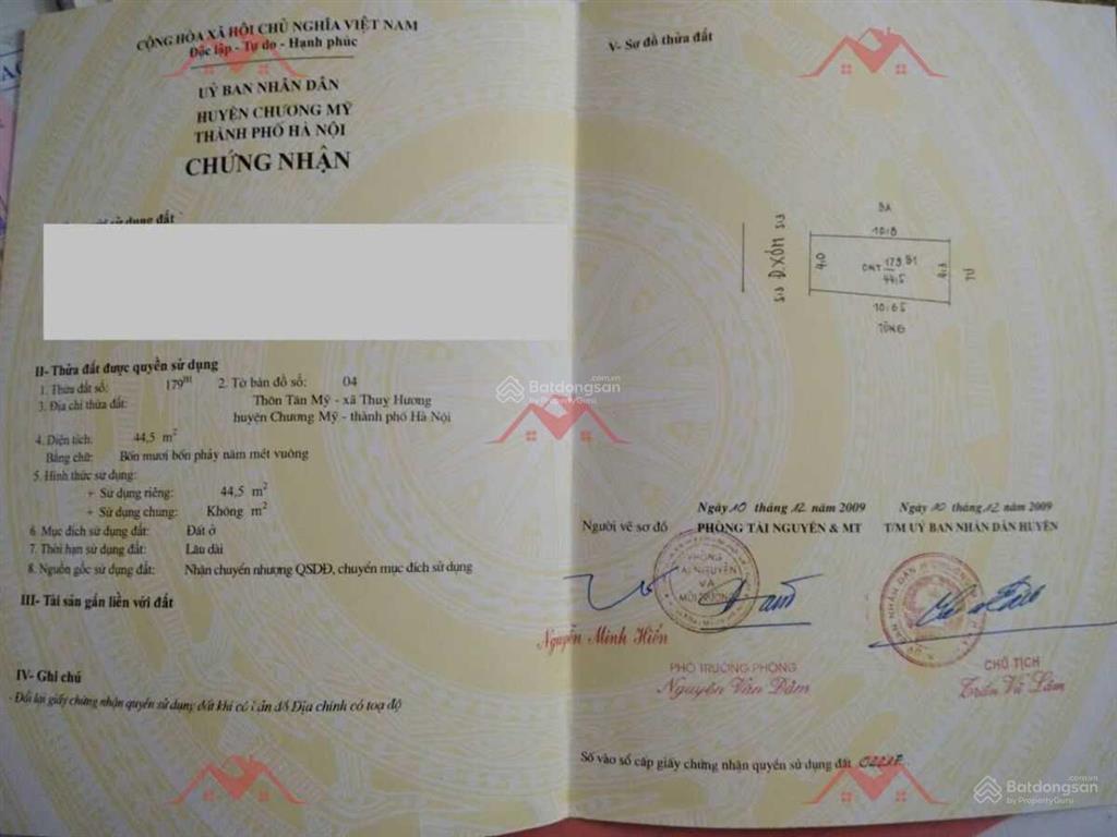 Chính chủ bán 45m2 đất thụy hương ô tô tránh nhau trước đất. giá 2,6 tỷ , 0989 462 ***