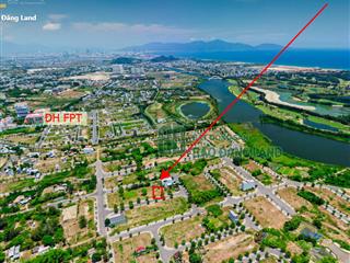 Chào bán lô kẹp cống + kề góc 171m2 (7x24,5) ngay trung tâm làng đại học đà nẵng, gần sông kề biển
