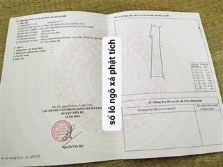 Chính chủ em bán 1 lô đất siêu đẹp (f0) tại phật tích, tiên du, bắc ninh. 138,8m2.  0967 608 ***