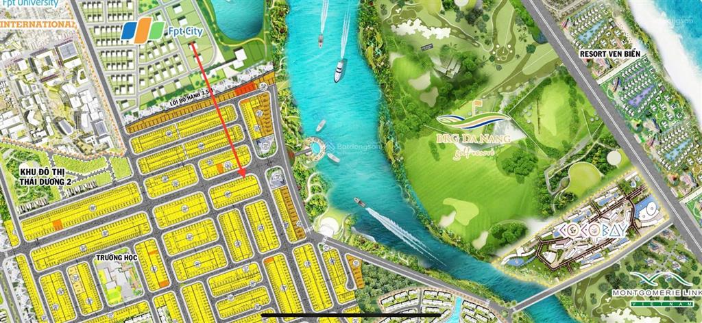 Cần bán gấp lô đất sát sông cổ cò, đường 27m,lô đất sạch sẽ giá đầu tư